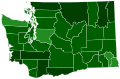 Results for the 2016 Washington Democratic presidential caucuses by county.