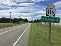 File:2017-06-25 14 16 39 View north along Virginia State Route 116 (Jubal Early Highway) between Saddlewood Drive (Virginia State Secondary Route 1000) and Four Corners Court in Burnt Chimney, Franklin County, Virginia.jpg