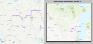 <span class="mw-page-title-main">Wisconsin's 39th Assembly district</span> American legislative district in central Wisconsin