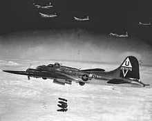 B-17s of the 457th Bomb Group attacking a target 457bg-B-17G-40-BO-42-97075.jpg
