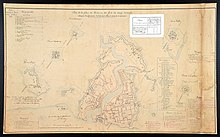 1832 - Plan de la place de Brest et des forts du camp retranché (Atlas des bâtiments militaires des places de France, Brest).