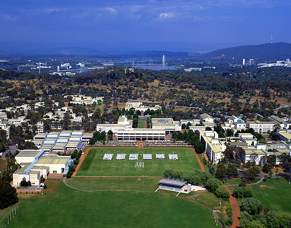 Aerial view of the ADFA campus