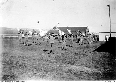 An AIC instructor training course at Sydney, 1936 AWM P00989.035 Instructional Corps training course at Sydney 1936.JPG