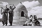 Thumbnail for File:A Bukharan dance performed by members of the Rina Nikova ballet in the citadel of Jerusalem - Restoration.jpg