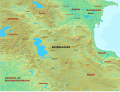 Map of Sasanian Adurbadagan and its surroundings