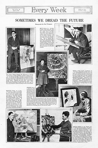 File:Albert Gleizes, Marcel Duchamp, Jean Crotti, Hugo Robus, Stanton MacDonald-Wright, Frances Simpson Stevens, Every Week, No. 14, April 2, 1917.jpg