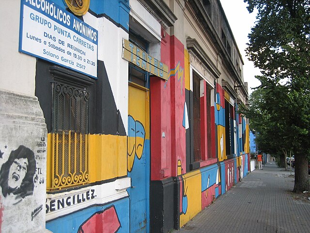 Headquarters of Alcohólicos Anónimos in Montevideo, Uruguay