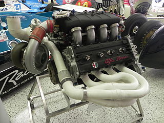 <span class="mw-page-title-main">Alfa Romeo Indy V8 engine</span> Reciprocating internal combustion engine