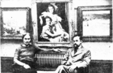 Photograph of two artists, the Colquhouns
