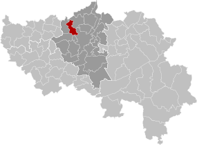 Ans Liège Belgium Map.svg