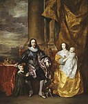 Anthony van Dyck (1599-1641) - Charles I and Henrietta Maria with their two eldest children, Prince Charles and Princess Mary - RCIN 405353 - Royal Collection.jpg