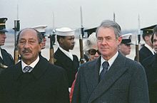 President Anwar Sadat of Egypt and Secretary of State Cyrus Vance Anwar Sadat and Cyrus Vance-002.jpg