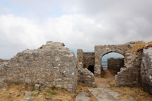 Ruins of the Hermitage Eremo Lazzaretti, on Torre Giurisdavidica, on top of Monte Labbro 