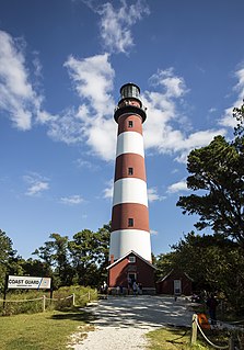 Assateague Light lighthouse in Virginia, United States