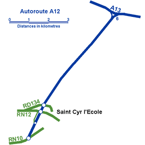 Course of the A 12
