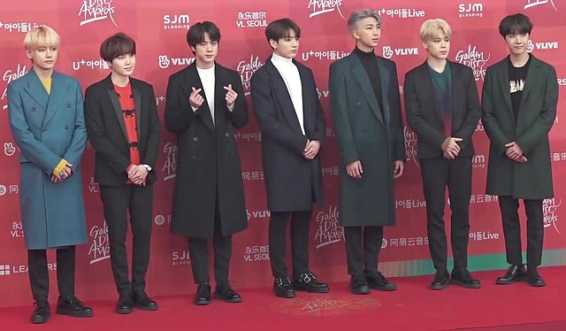 BTS on the 33rd Golden Disc Awards red carpet