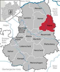 Balve - kartta