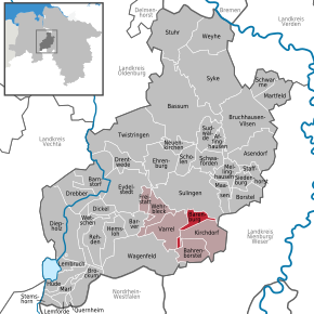 Poziția localității Barenburg