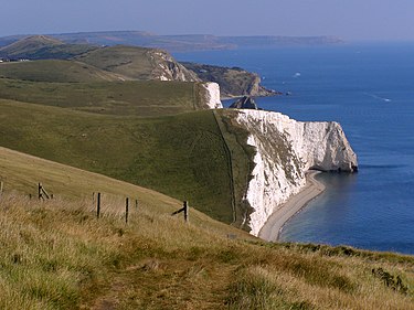 View east towards Bat's Head from White Nothe. Bat's Head - Dorset.jpg