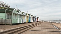 English: beach huts in Southwold