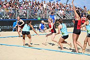 Deutsch: Deutsche Beachhandball-Meisterschaften 2022; Tag 3: 7. August 2022 – Frauen,Finale, Beach Bazis Schleissheim – Minga Turtles Ismaning 2:1 (20:26, 24:20, 8:6) English: German Beach handball Championships; Day 3: 7 August 2022 – Women Final – Beach Bazis Schleissheim Vs Minga Turtles Ismaning 2:1 (20:26, 24:20, 8:6)