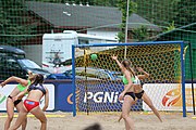 Deutsch: Beachhandball Europameisterschaften 2019 (Beach handball Euro); Tag 3: 4. Juli 2019 – Frauen, Platzierungsrunde Gruppe IV, Russland-Slowenien 2:0 (18:11, 20:16) English: Beach handball Euro; Day 3: 4 July 2019 – Women Consolation Round Group IV – Russia-Slovenia 2:0 (18:11, 20:16)