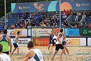 Deutsch: Beachhandball Europameisterschaften 2019 (Beach handball Euro); Tag 6: 7. Juli 2019 – Männerfinale, Dänemark-Norwegen 2:0 (25:18, 19:16) English: Beach handball Euro; Day 6: 7 July 2019 – Men's Final – Denmark-Norway 2:0 (25:18, 19:16)