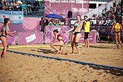 Deutsch: Beachhandball bei den Olympischen Jugendspielen 2018 in Buenos Aires; Tag 7, 13. Oktober 2018; Mädchen, Finale Argentinien-Croatien 2:0 English: Beach handball at the 2018 Summer Youth Olympics in Buenos Aires at 13 October 2018 – Girls Gold Medal Match – Argentina-Croatia 2:0 Español: Handball de playa en los Juegos Olimpicos de la Juventud Buenos Aires 2018 en 13 de octubre de 2018 – Partido por la medalla de oro femenino - Argentina-Croacia 2:0