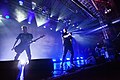 Ralph Sica (Bass Guitar) and Joel Quartuccio (Vocals/Shouting) of US Post hardcore group Being as an Ocean during a show at Impericon Festival (2019), Turbinenhalle, Oberhausen (DEU) /// leokreissig.de for Wikimedia Commons