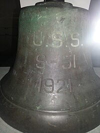 Bell of S-51 in July 2013 Bell of the S-51 (SS-162).jpg