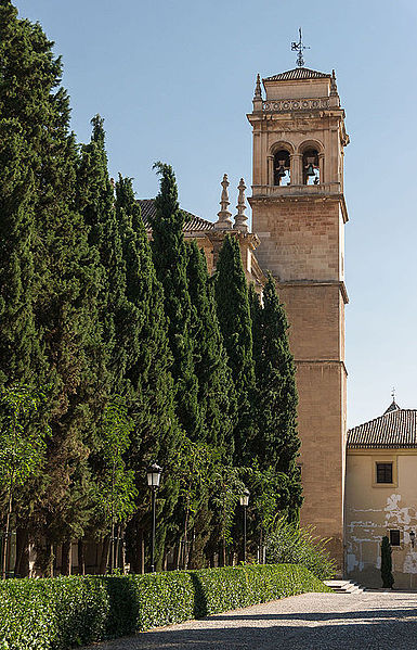 File:Bell tower of Monastery San Hieronimo, Granada, Andalusia, Spain.jpg