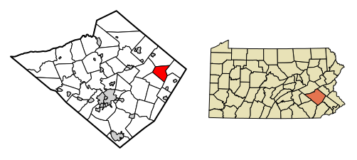 File:Berks County Pennsylvania Incorporated areas District Township Highlighted.svg