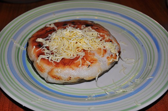 Bibingka with cheese toppings
