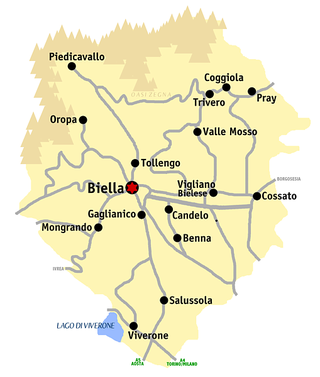 Provinsa de Biella – Mappa