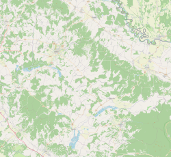 Čađavac na karti Bjelovarsko-bilogorske županije