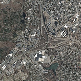 <span class="mw-page-title-main">Braintree Split</span> Highway interchange on the city lines of Braintree and Quincy, Massachusetts, United States