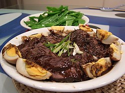 Braised ox cheek in star anise and soy sauce Braised Ox Cheek in Star Anise and Soy Sauce.jpg#file