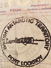 Британдық Антарктида территориясының паспорты Stamp.jpg