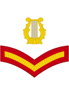 British Royal Marines Band Service OR-3 Musician.svg