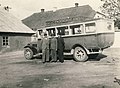 Bus in Raseiniai, Lithuania during the interwar period.jpg