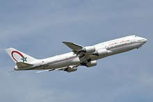 Un Boeing 747-800 (CN-MBH) appartenant au Gouvernement Marocain sous les couleur de la Royal Air Maroc.