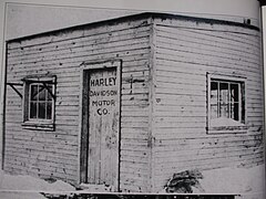 La Cabane atelier Harley-Davidson de Milwaukee de 1903.