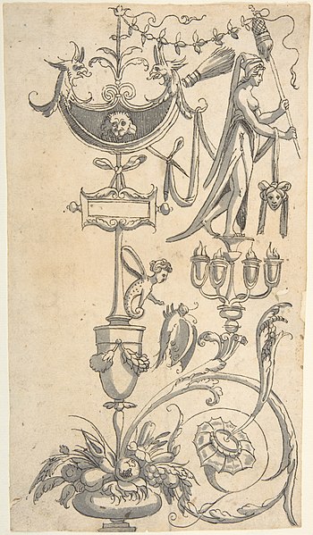 File:Candelabra Grotesque with a Female Figure in a Niche and Two Sphinxes MET DP804955.jpg