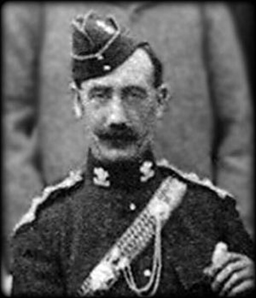 Pictured as adjutant to the 6th Yeomanry Brigade in 1899