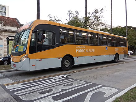 The Carris company provides municipal bus transport in Porto Alegre.