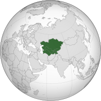 Τοποθεσία της Κεντρικής Ασίας .