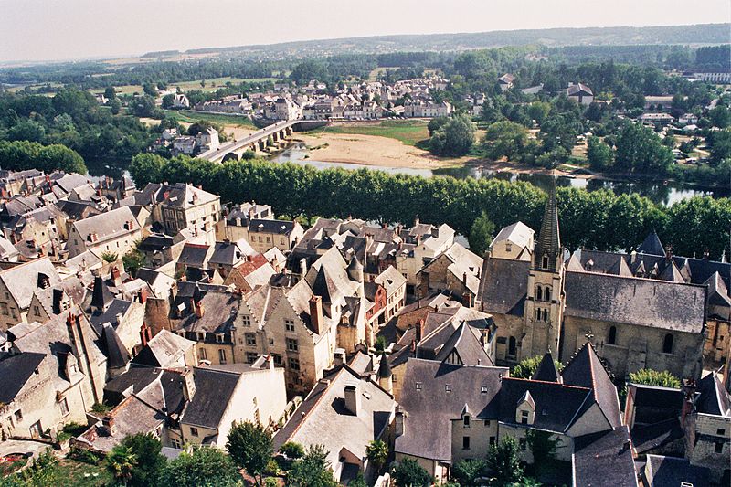 File:Château de Chinon, 2003, view from the top.jpg