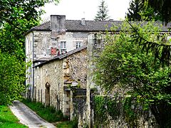 Le château de Vigneras, façade arrière.