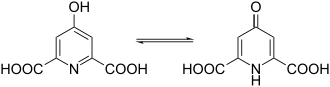 Structural formula of chelidamic acid