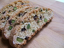 Chocolate and pistachio biscotti Chocolate & pistachio biscotti.jpg